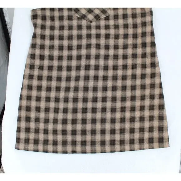 Vintage 90s All That Jazz Plus Size 13/14 Plaid Mini Dress - Picture 3 of 10